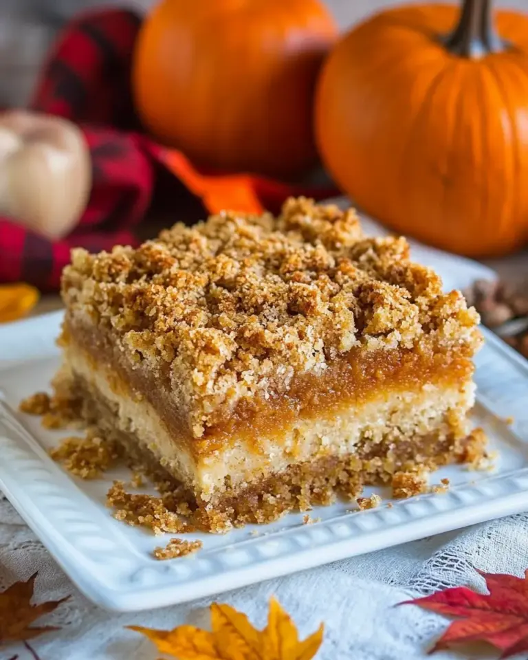 Pumpkin Pie Crumb Bars