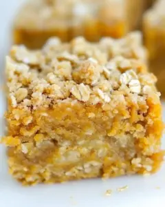 Pumpkin Pie Oatmeal Crumb Bars