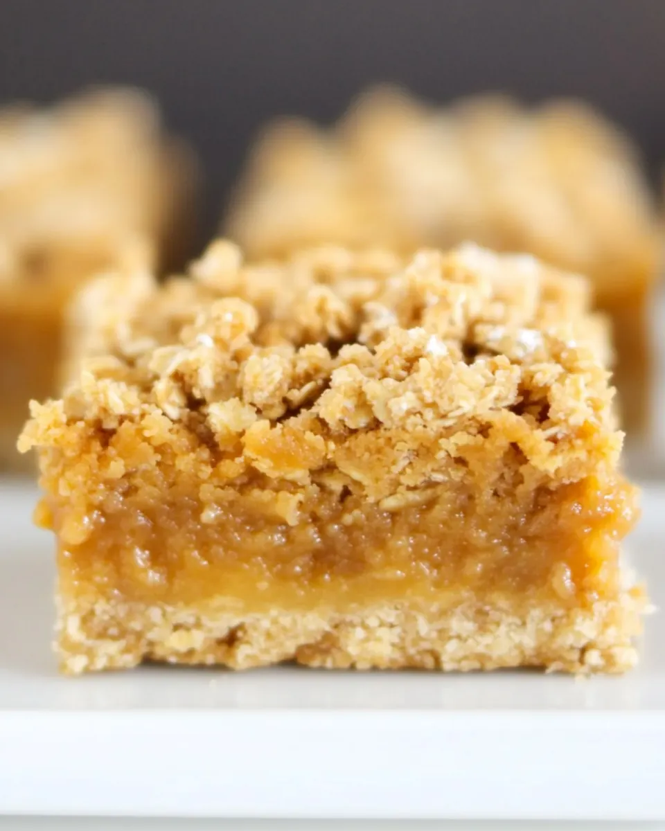 Pumpkin Pie Oatmeal Crumb Bars