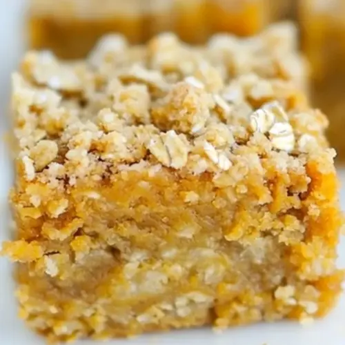 Pumpkin Pie Oatmeal Crumb Bars