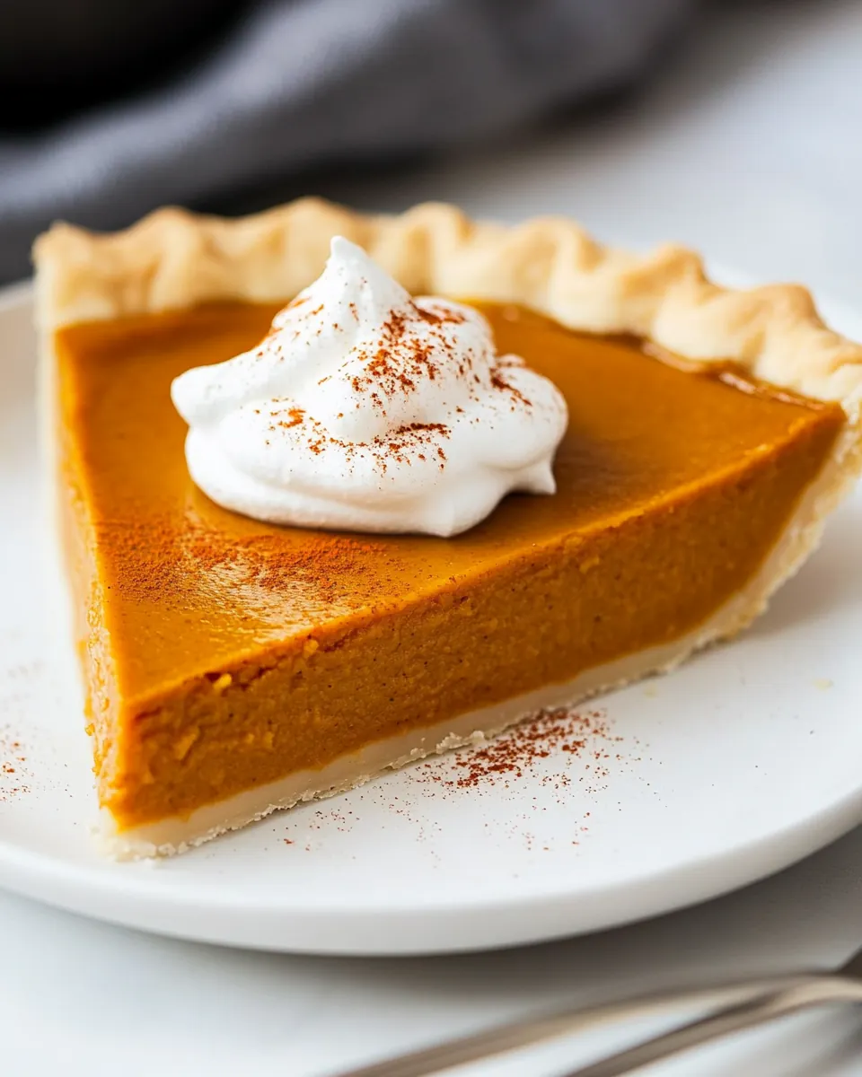 Pumpkin Pie Recipe