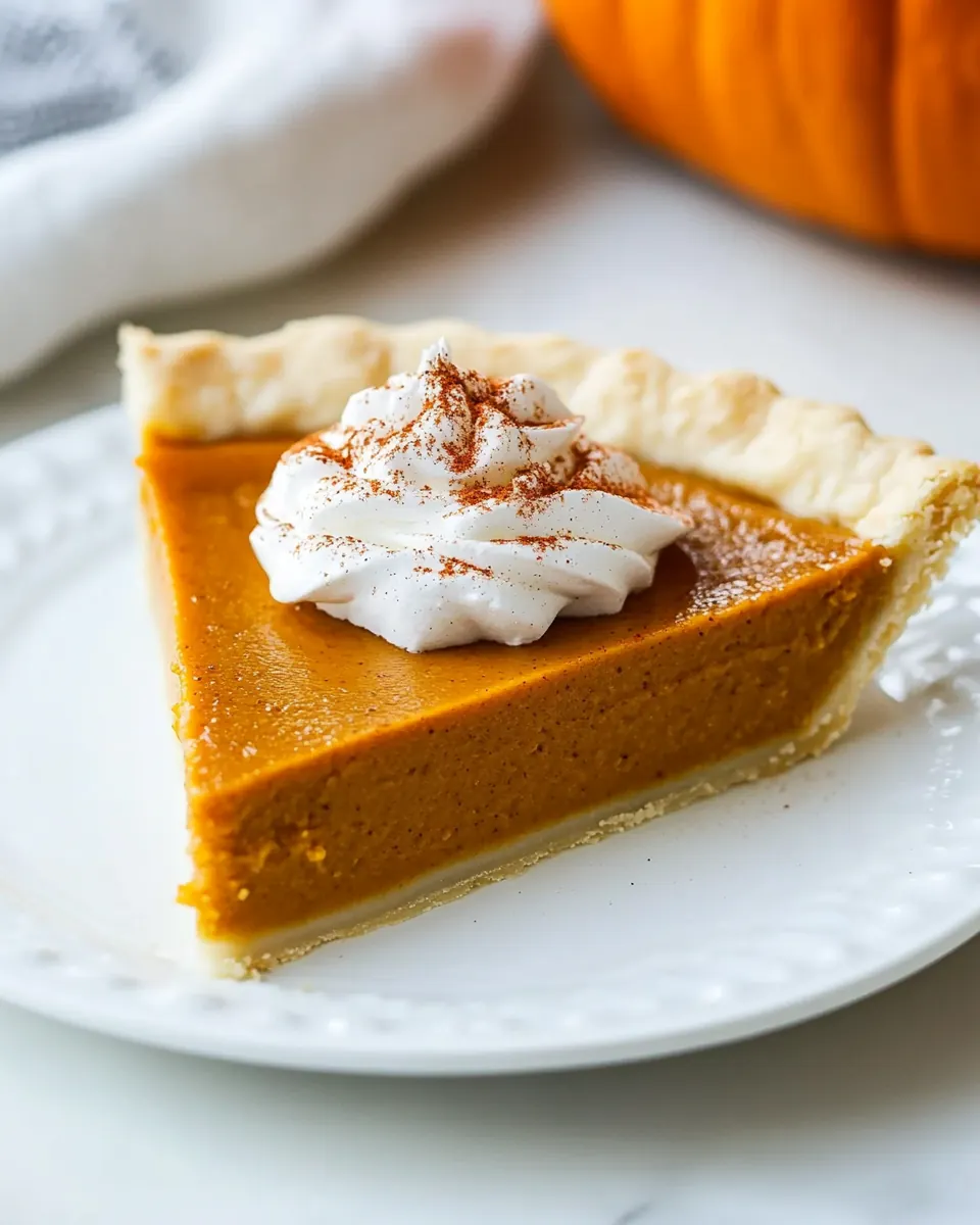 Pumpkin Pie Recipe