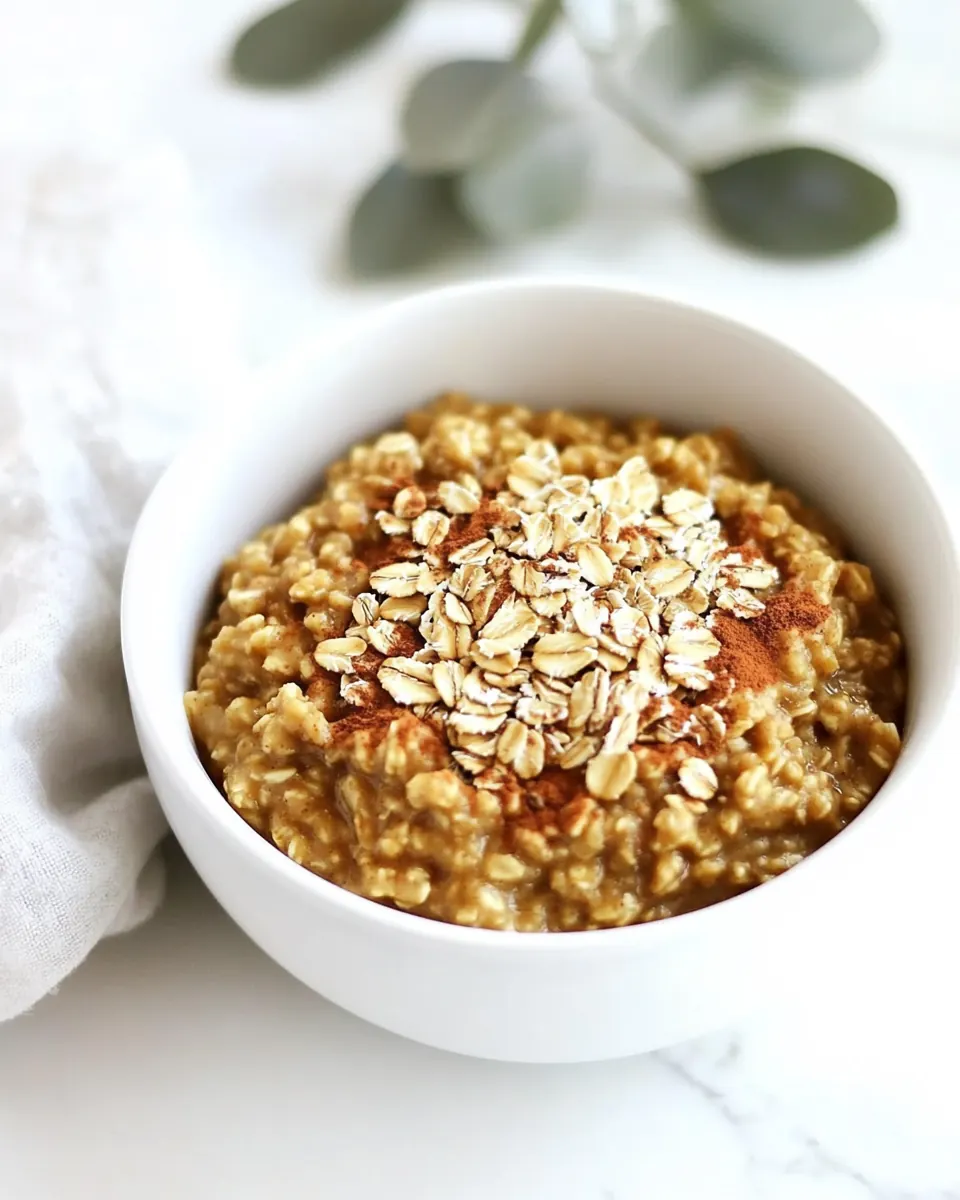 Pumpkin Pie Slow Cooker Oatmeal
