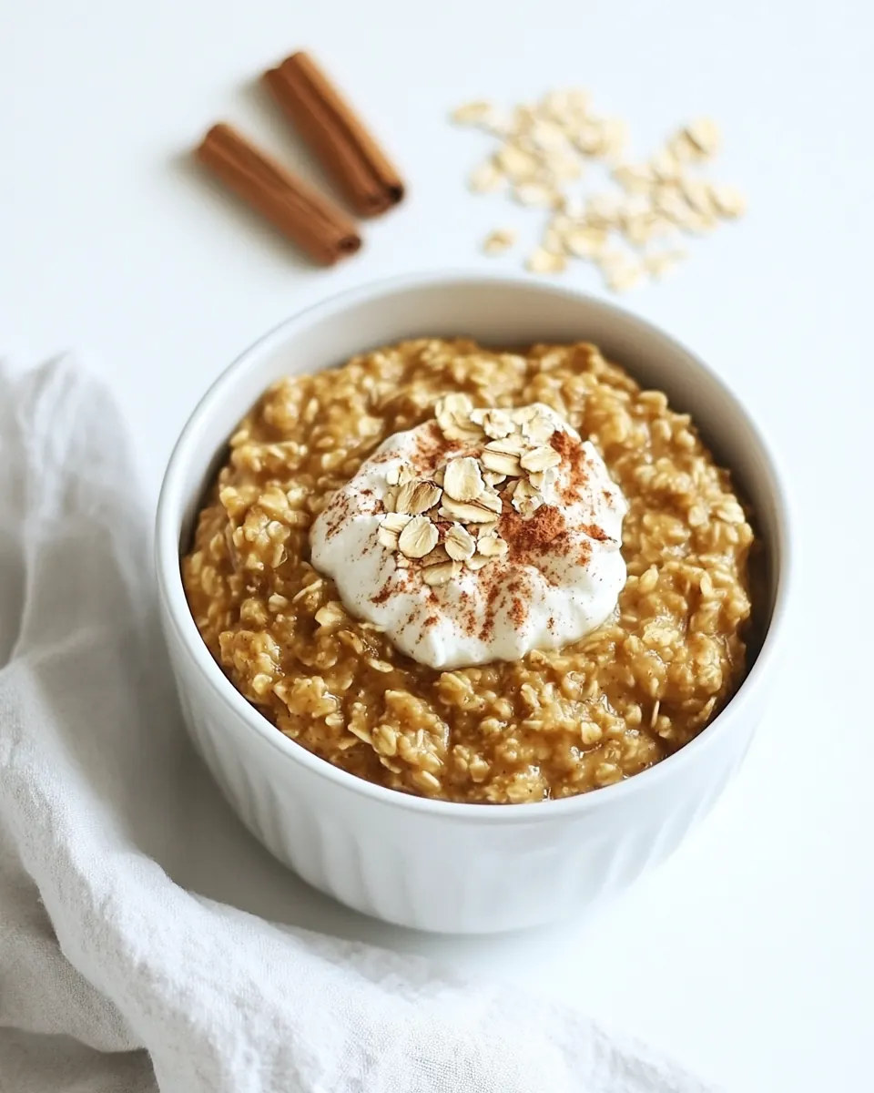 Pumpkin Pie Slow Cooker Oatmeal