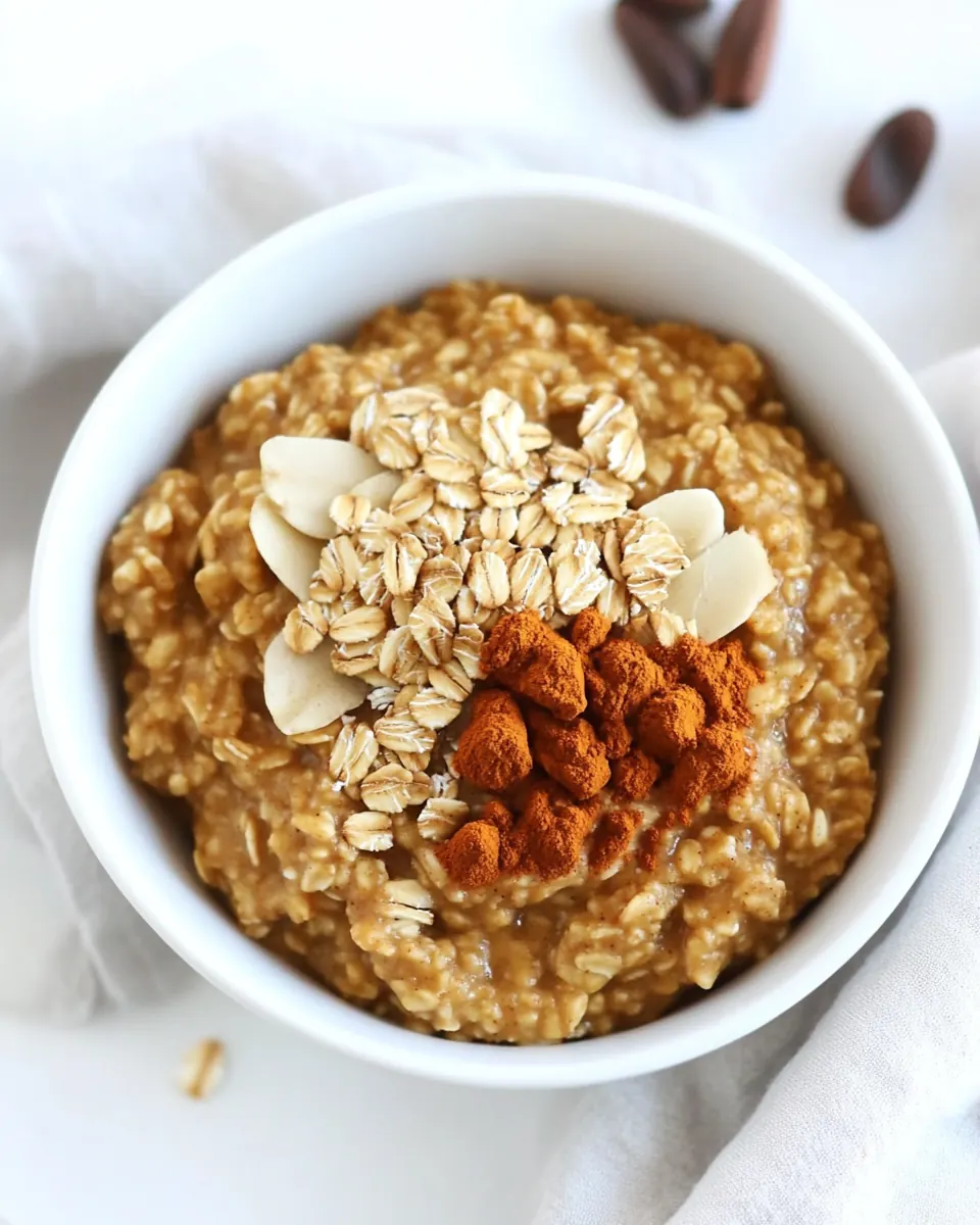 Pumpkin Pie Slow Cooker Oatmeal