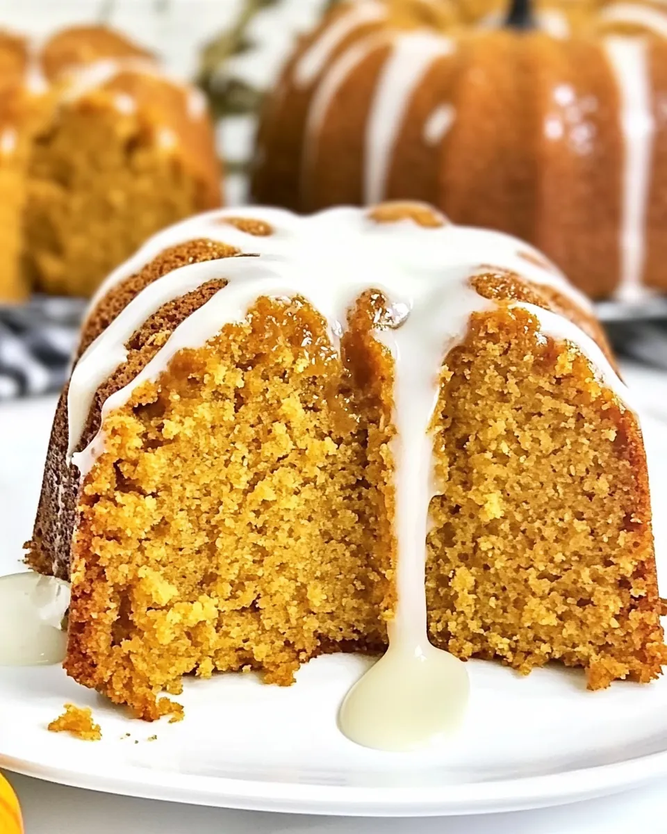 Pumpkin Pound Cake with Buttermilk Glaze