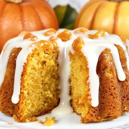 Pumpkin Pound Cake with Buttermilk Glaze