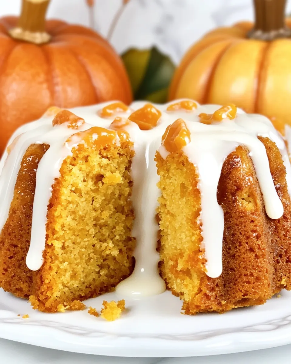 Pumpkin Pound Cake with Buttermilk Glaze