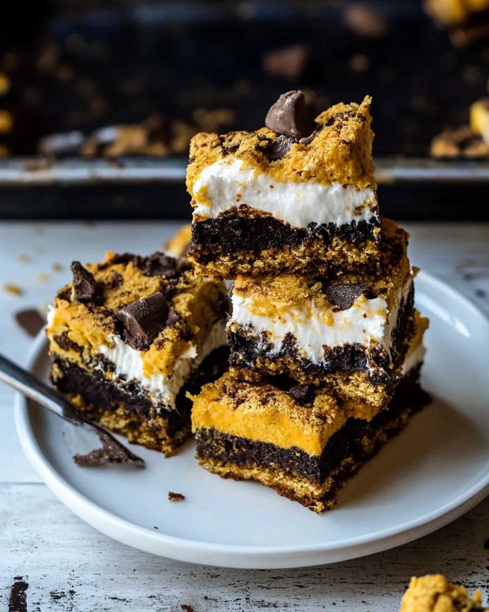 Pumpkin S'mores Bars