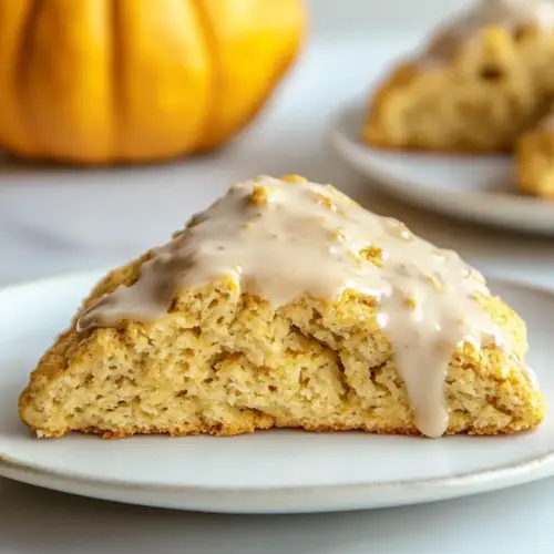 Pumpkin Scones with Espresso Glaze