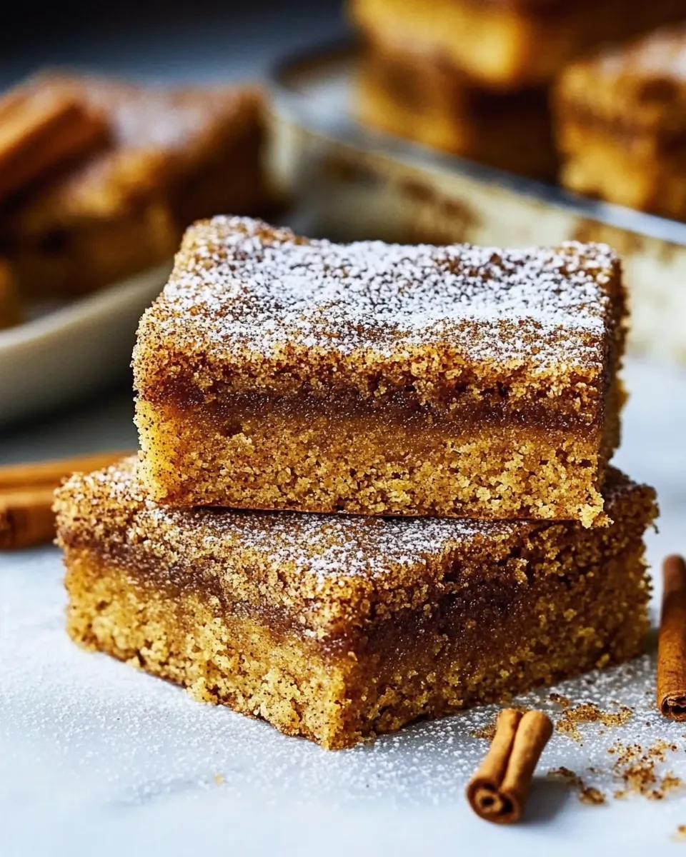 Pumpkin Snickerdoodle Bars