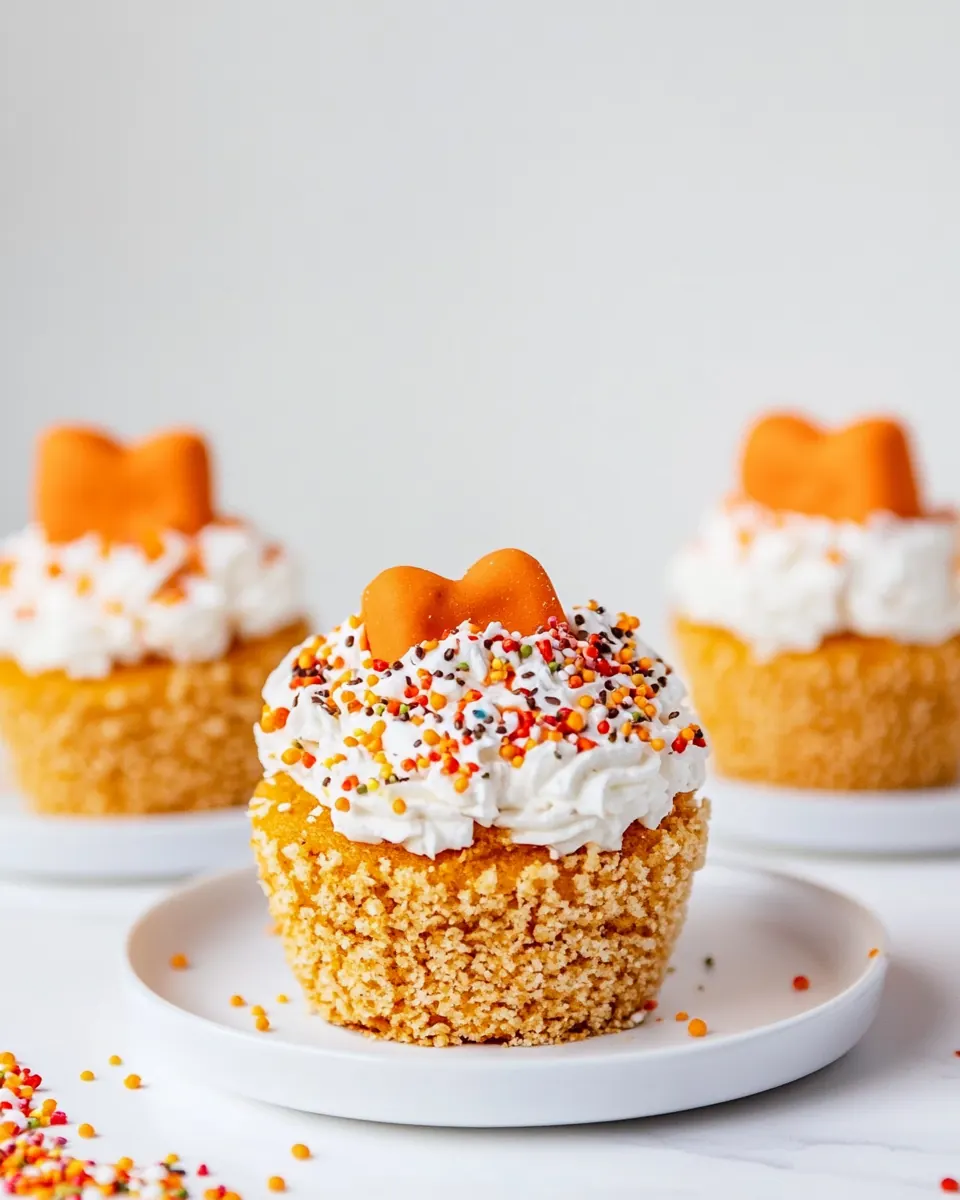 Pumpkin Spice Marshmallow Treat Cupcakes