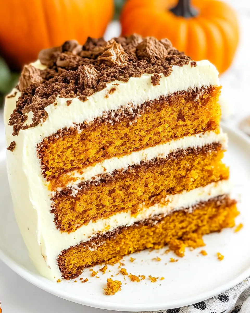 Pumpkin Tiramisu Layer Cake