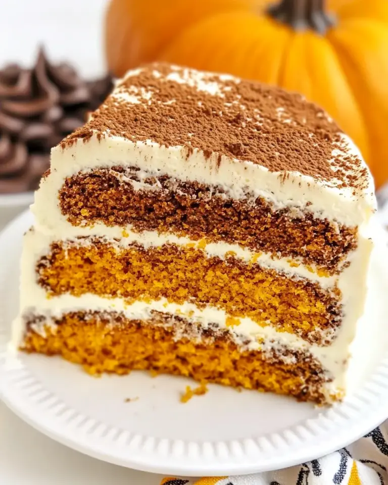 Pumpkin Tiramisu Layer Cake