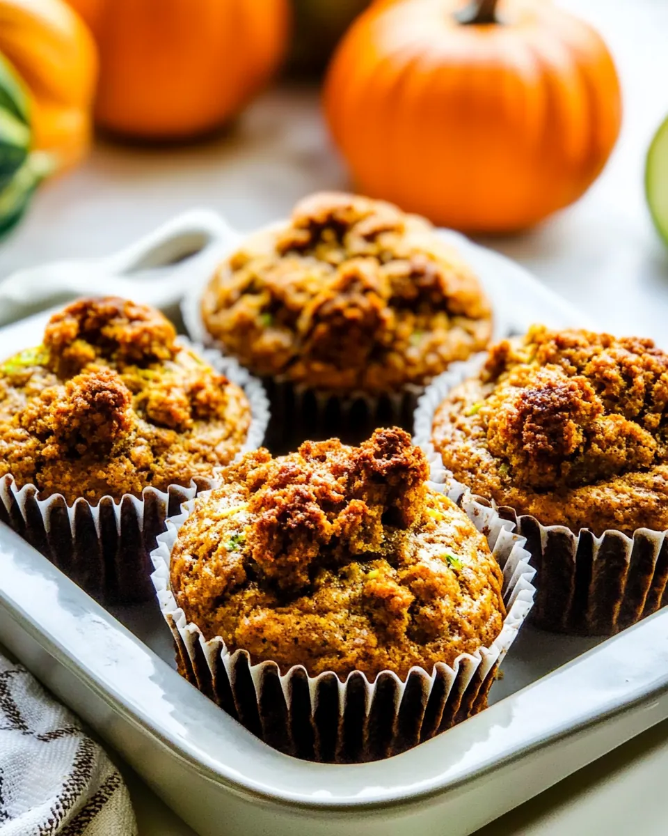 Pumpkin Zucchini Muffins