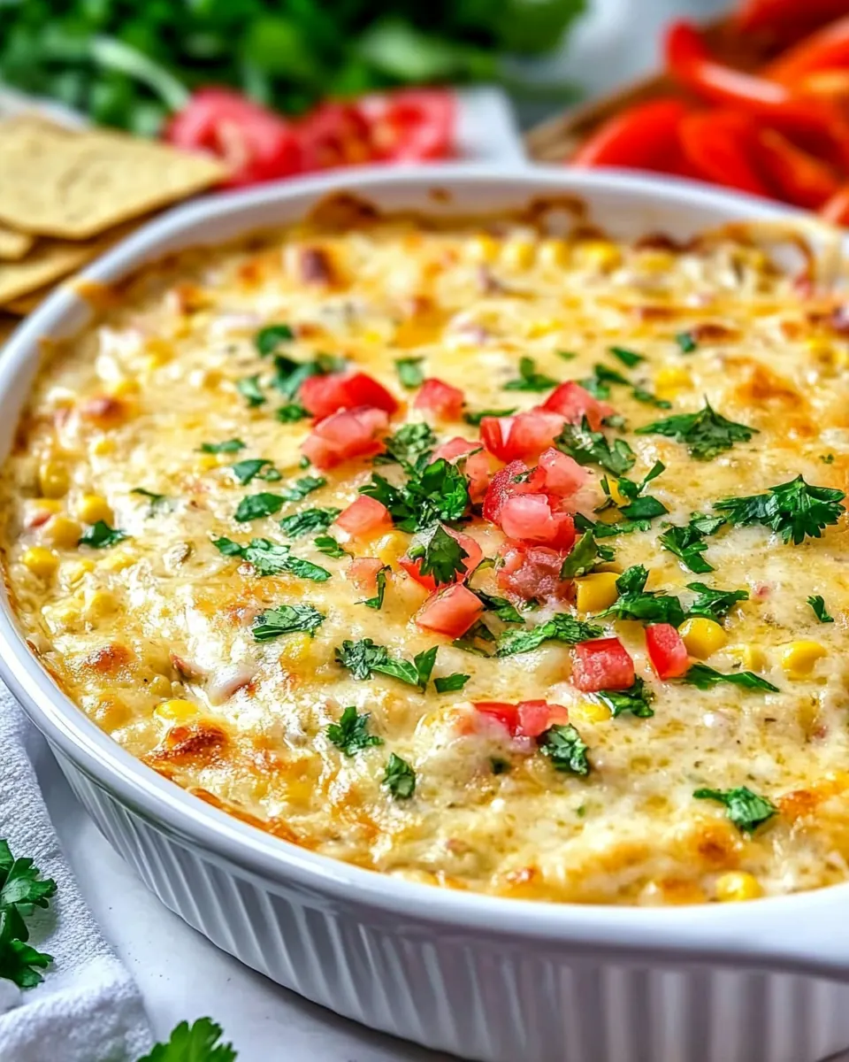 Queso Verde Corn Dip