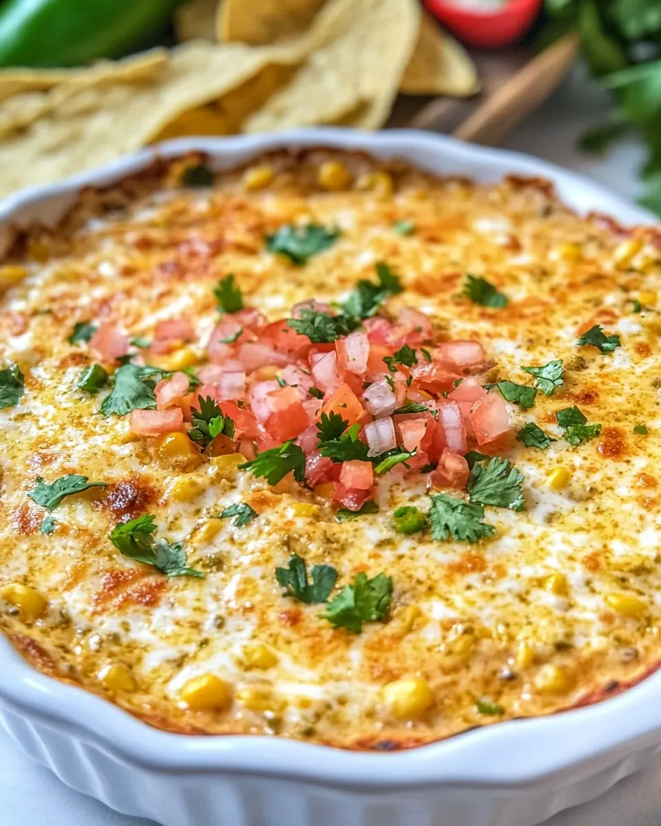 Queso Verde Corn Dip