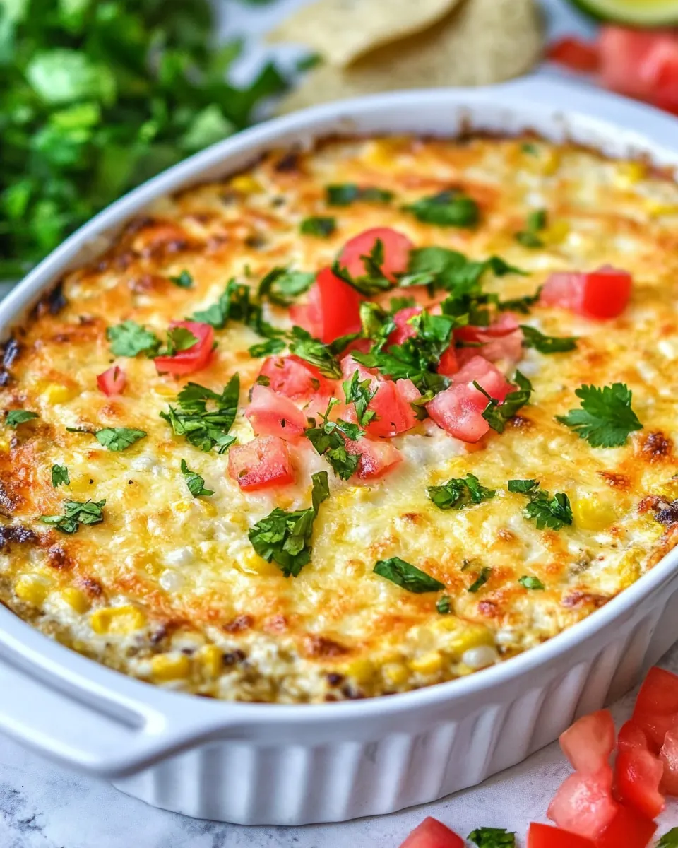 Queso Verde Corn Dip