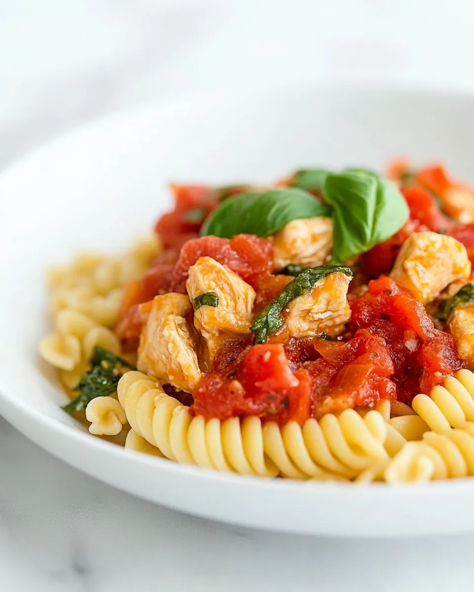 Quick Basil Chicken Pasta