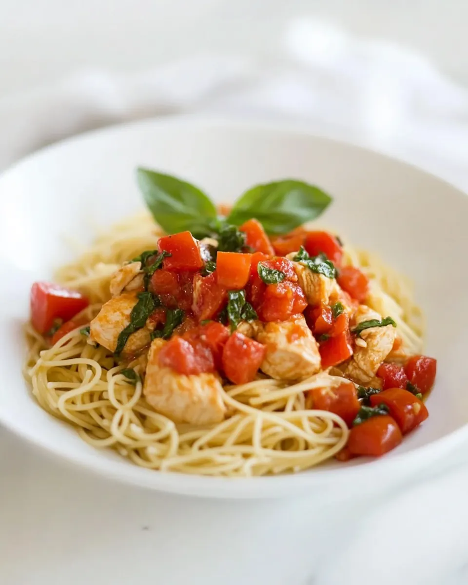 Quick Basil Chicken Pasta