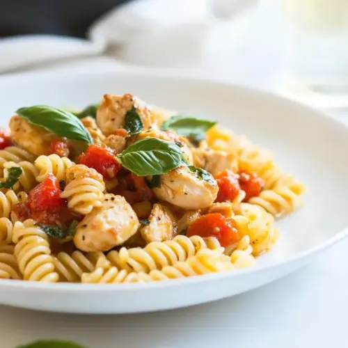 Quick Basil Chicken Pasta