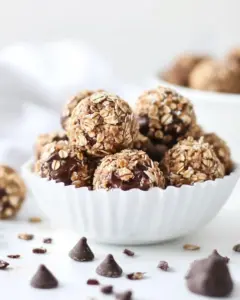 Quick Easy No Bake Oatmeal Peanut Butter Bites
