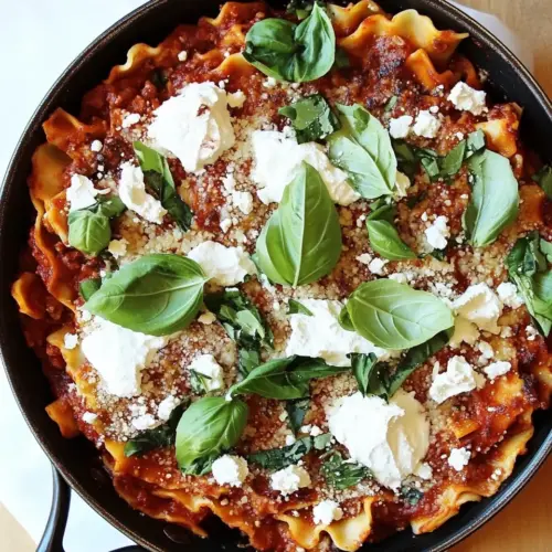 Quick Easy Skillet Lasagna