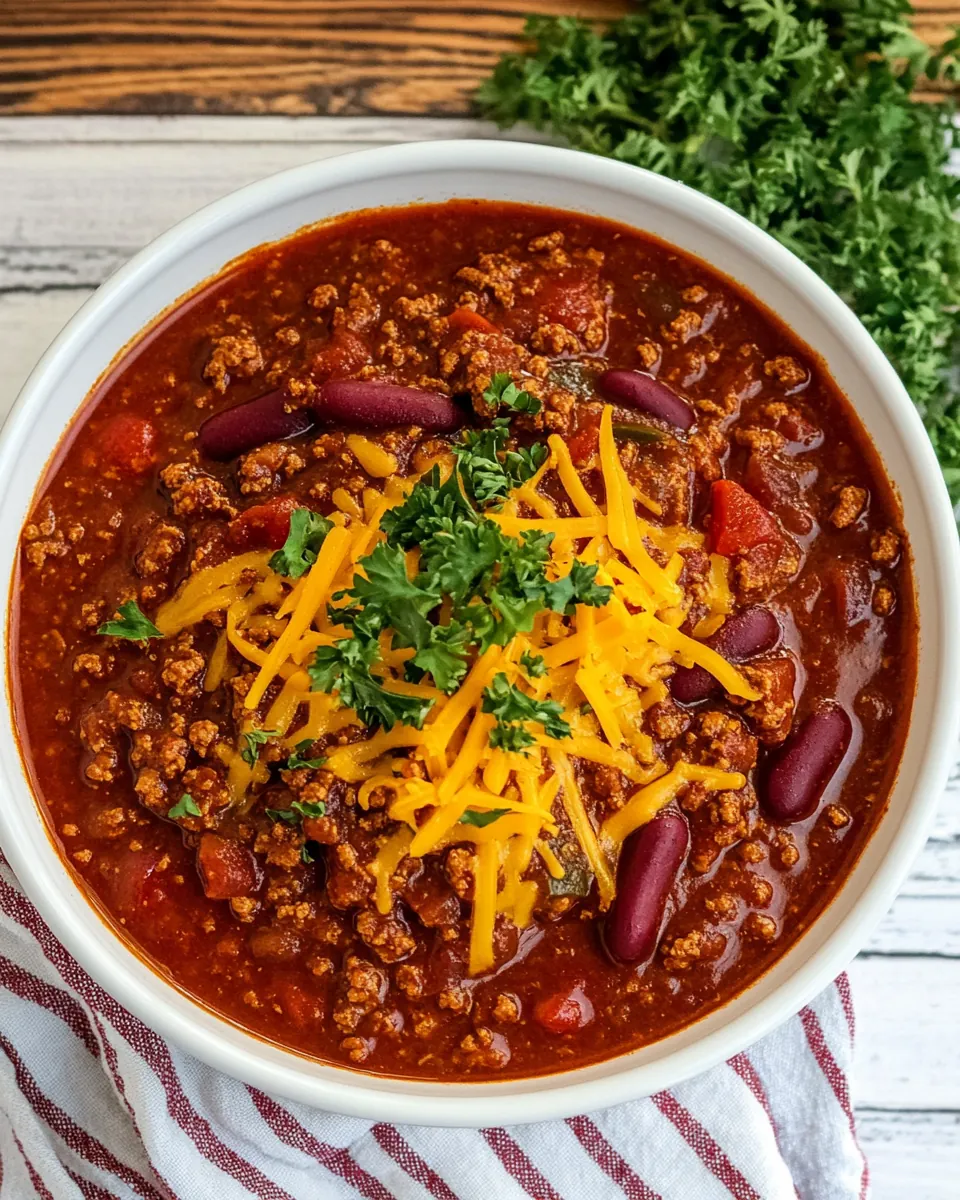Quick Ground Turkey Chili