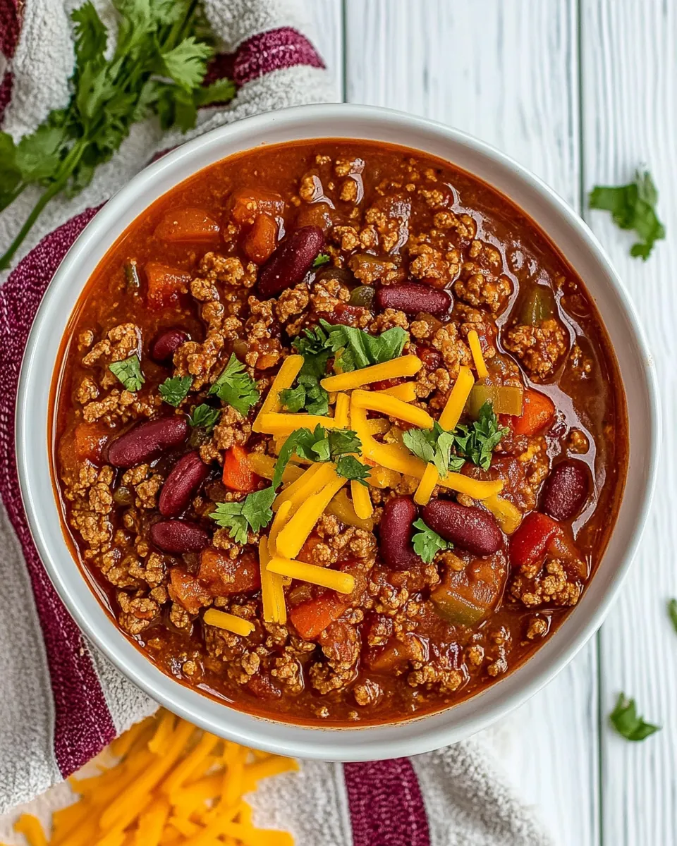Quick Ground Turkey Chili