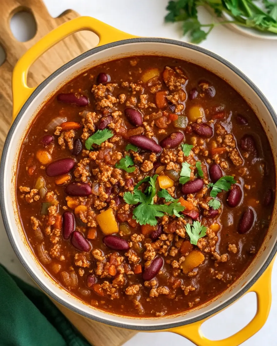 Quick Ground Turkey Chili