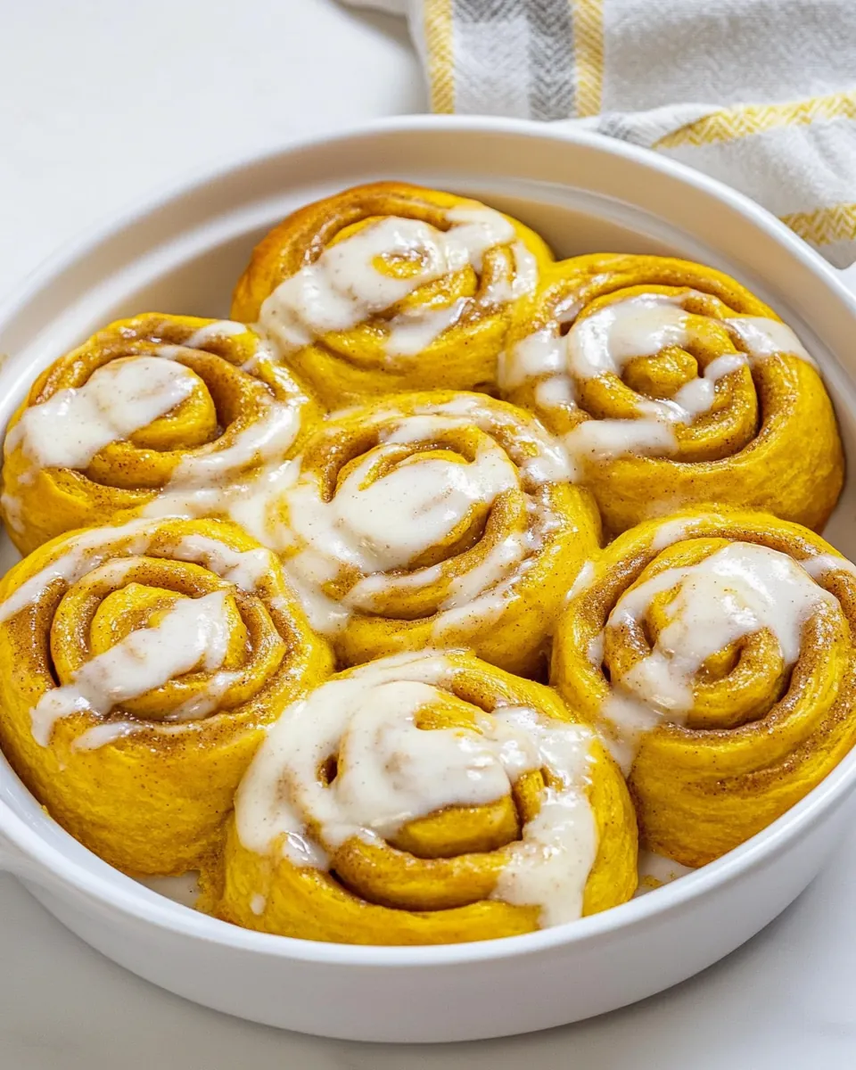 Quick Pumpkin Cinnamon Rolls