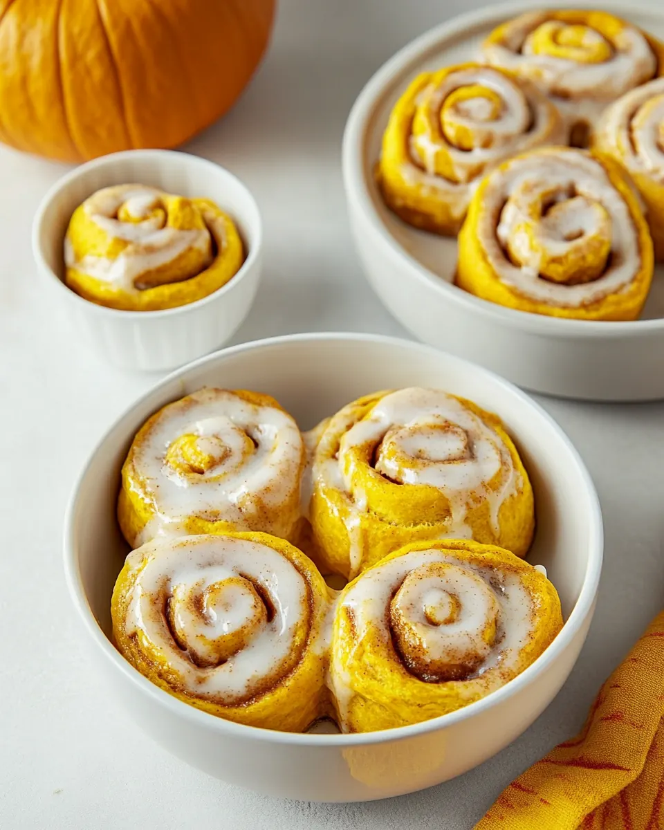 Quick Pumpkin Cinnamon Rolls