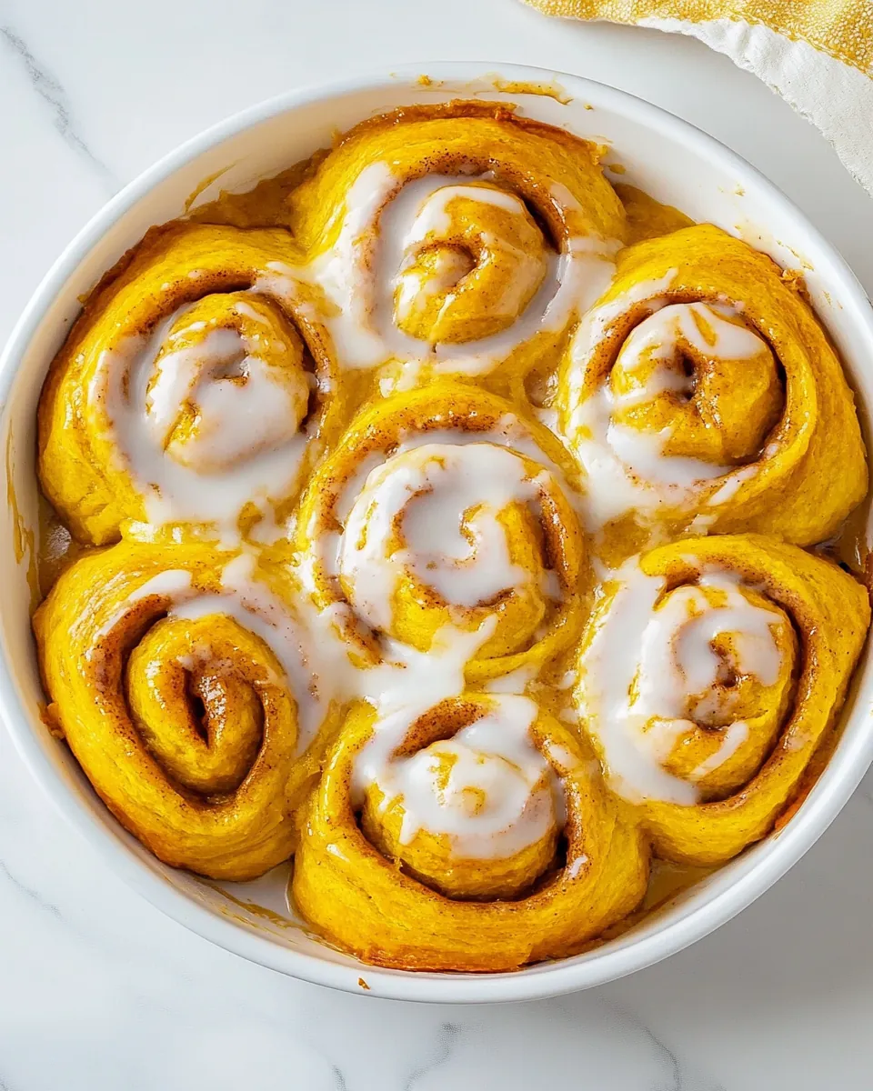 Quick Pumpkin Cinnamon Rolls