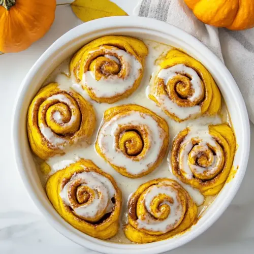 Quick Pumpkin Cinnamon Rolls