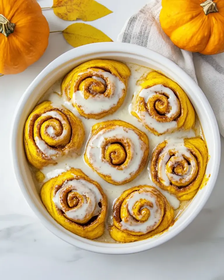 Quick Pumpkin Cinnamon Rolls