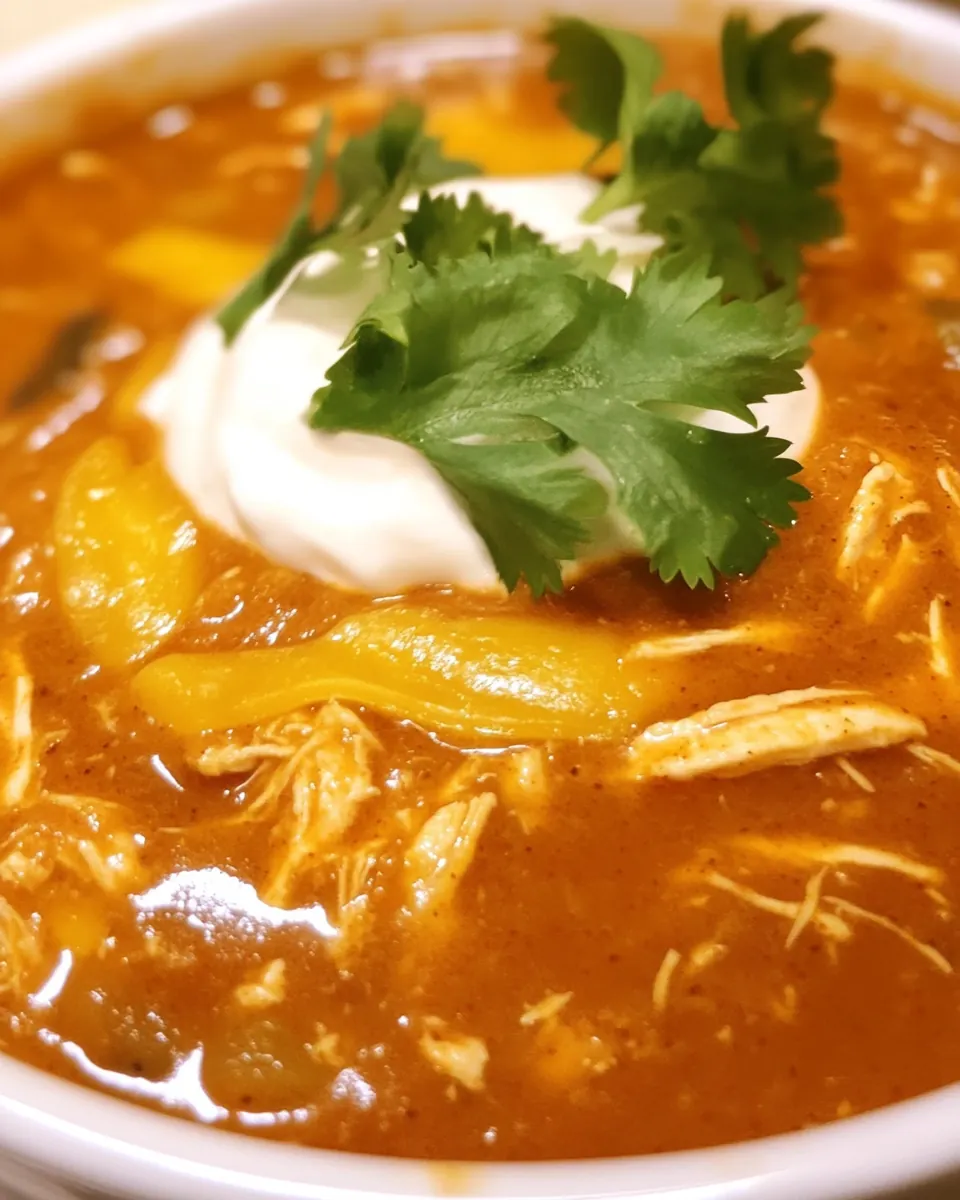 Quick and Easy Chicken Enchilada Soup