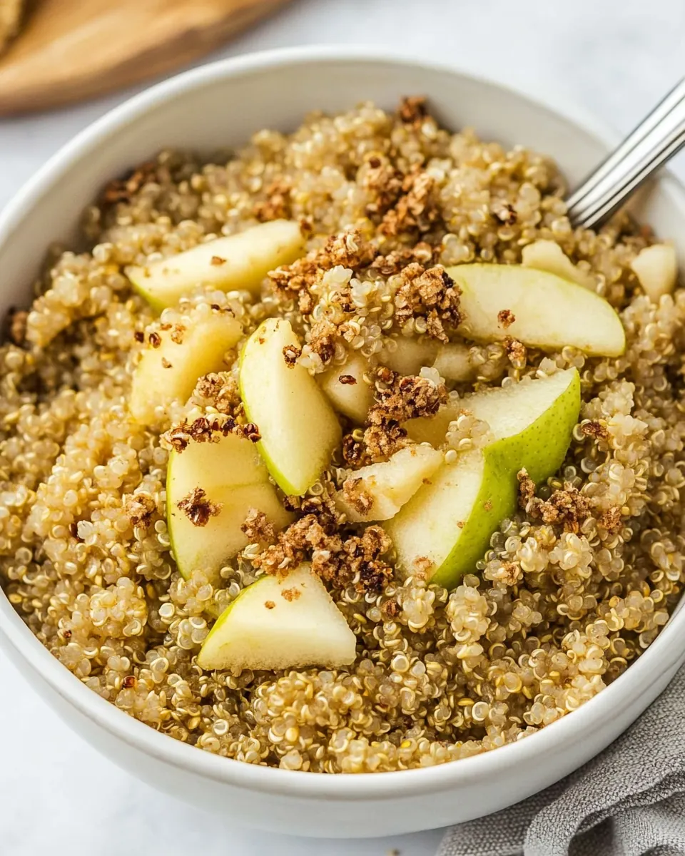 Quinoa Apple Breakfast Bowl