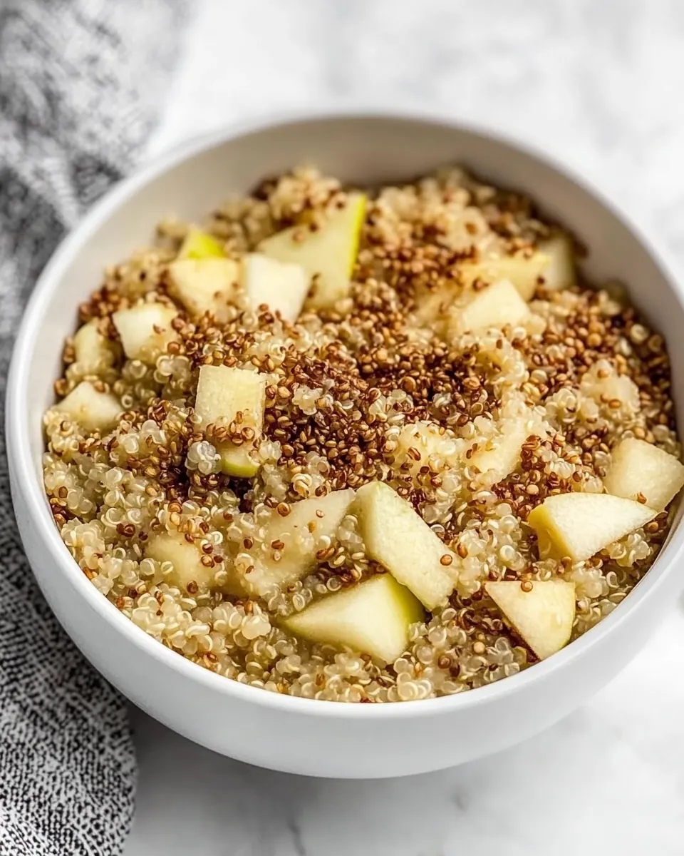 Quinoa Apple Breakfast Bowl