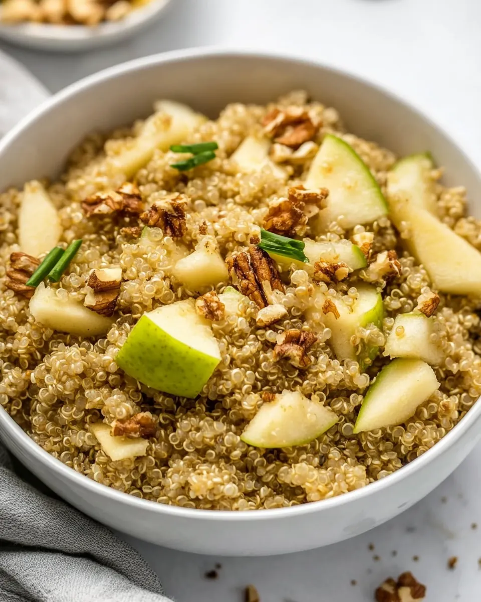 Quinoa Apple Breakfast Bowl