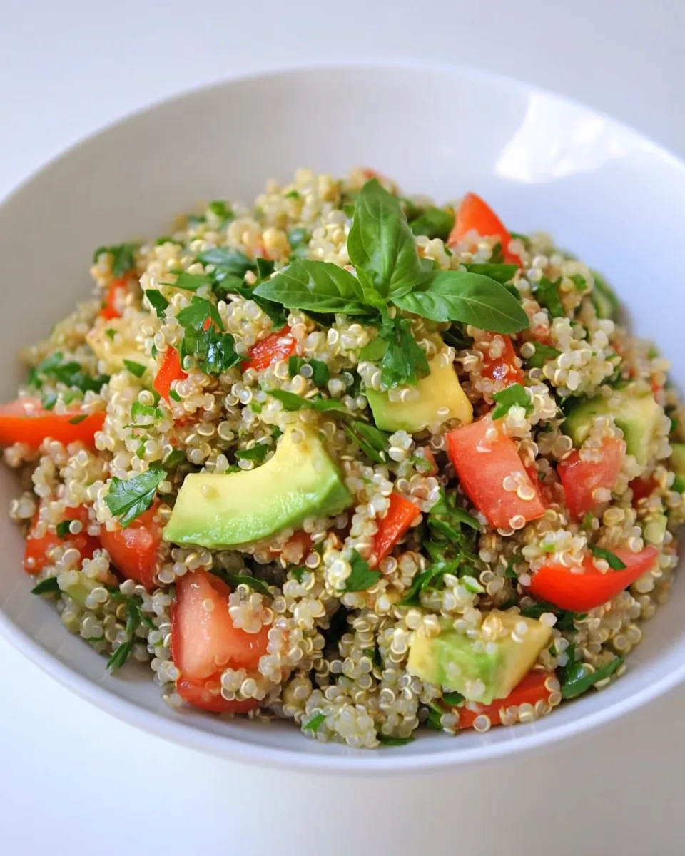 Quinoa Avocado Tabbouleh
