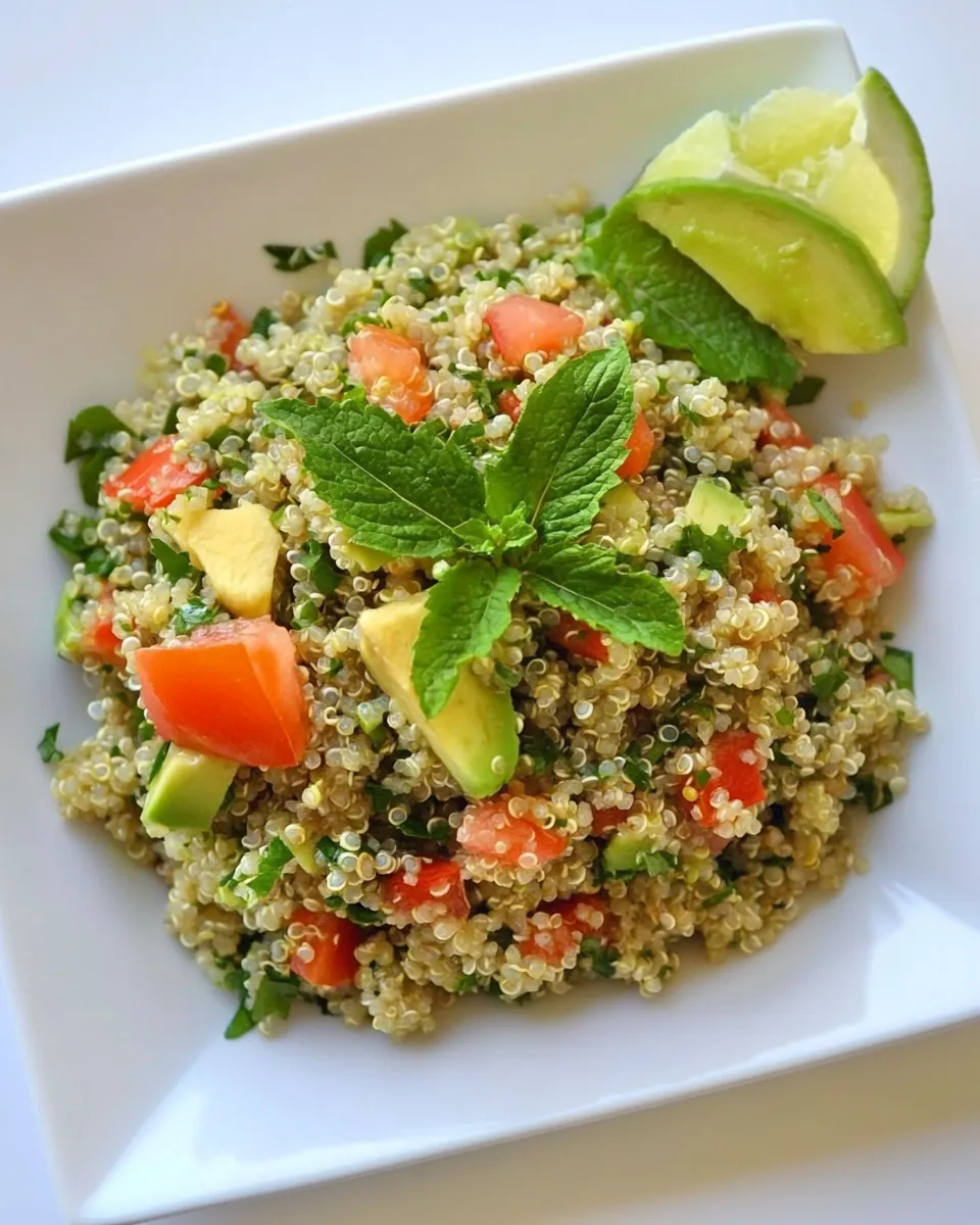 Quinoa Avocado Tabbouleh