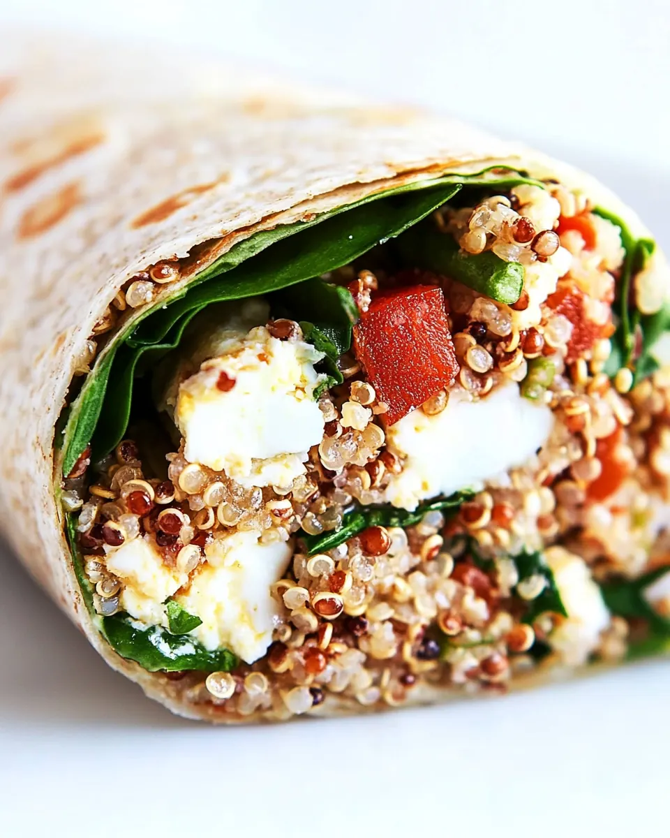 Quinoa Egg White Breakfast Wrap