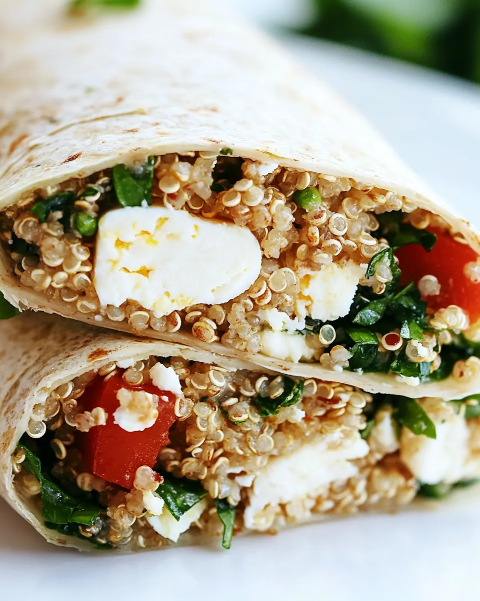 Quinoa Egg White Breakfast Wrap