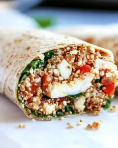 Quinoa Egg White Breakfast Wrap
