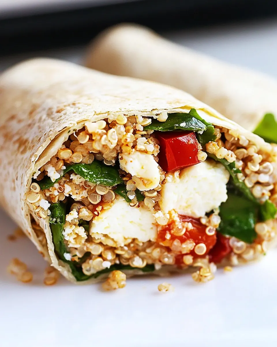 Quinoa Egg White Breakfast Wrap