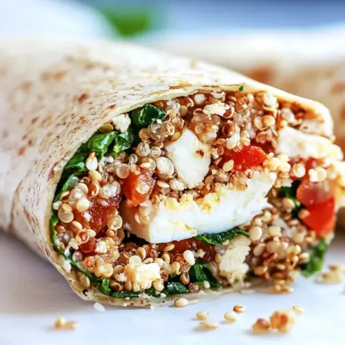 Quinoa Egg White Breakfast Wrap