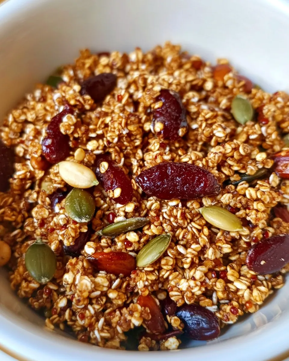 Quinoa Pumpkin Seed Granola