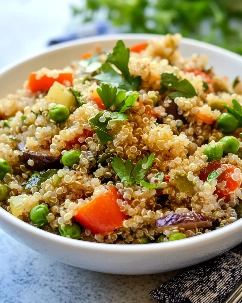 Quinoa Salad with Fresh Vegetables