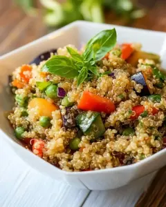 Quinoa Salad with Fresh Vegetables