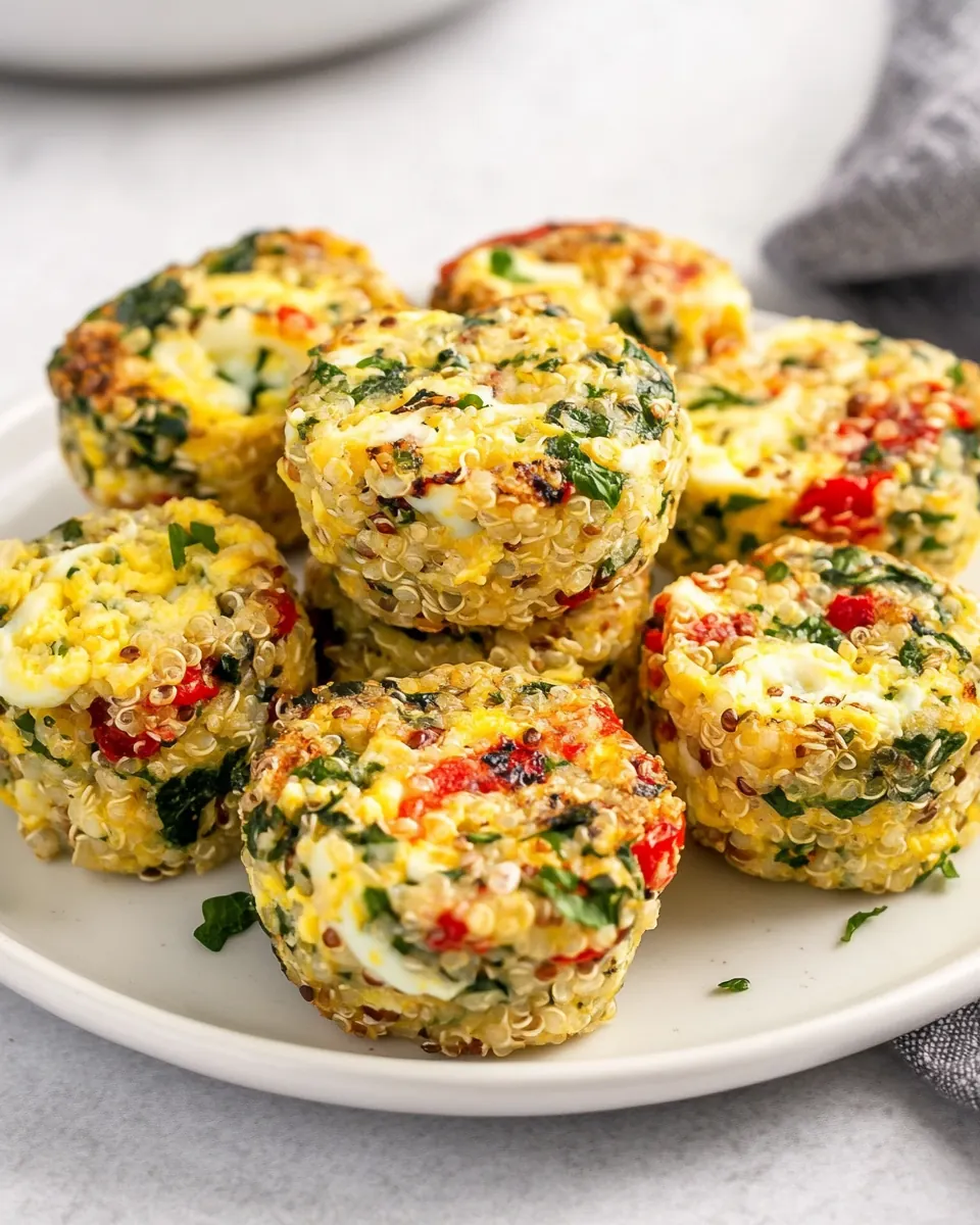 Quinoa and Egg Protein Breakfast Bites